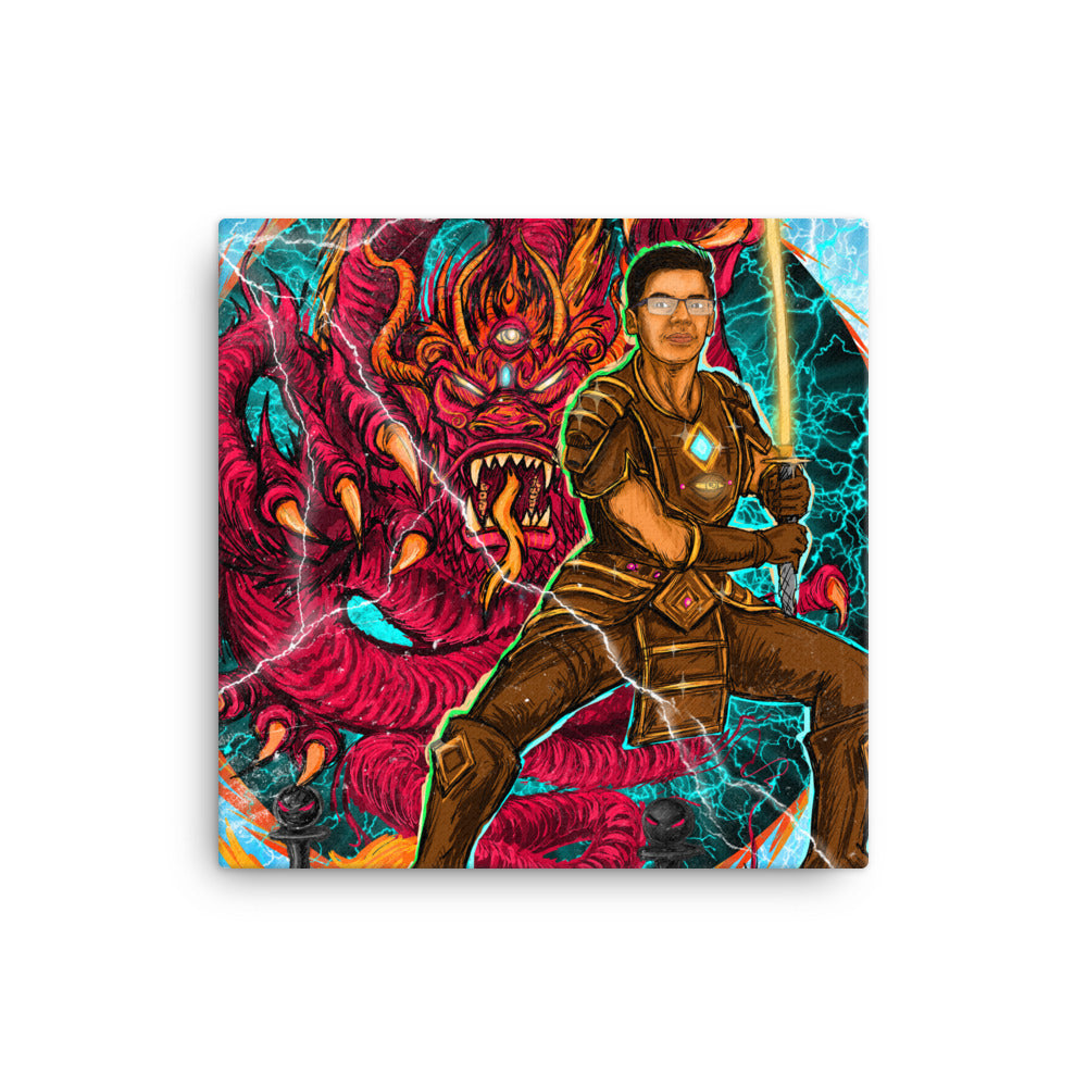 Anish Giri & Sicilian Dragon Canvas