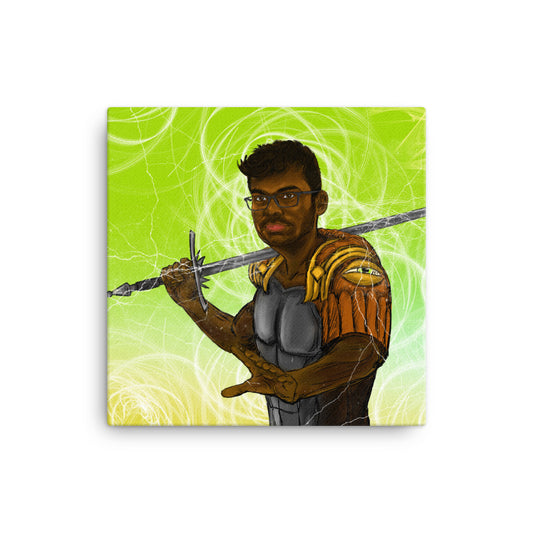 Sethuraman's 1. e4 e5 Canvas Print