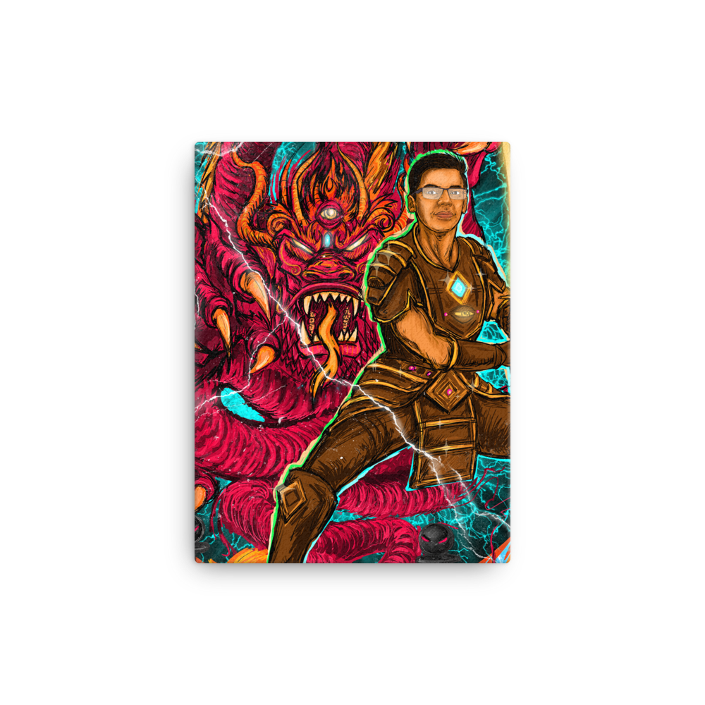 Anish Giri & Sicilian Dragon Canvas