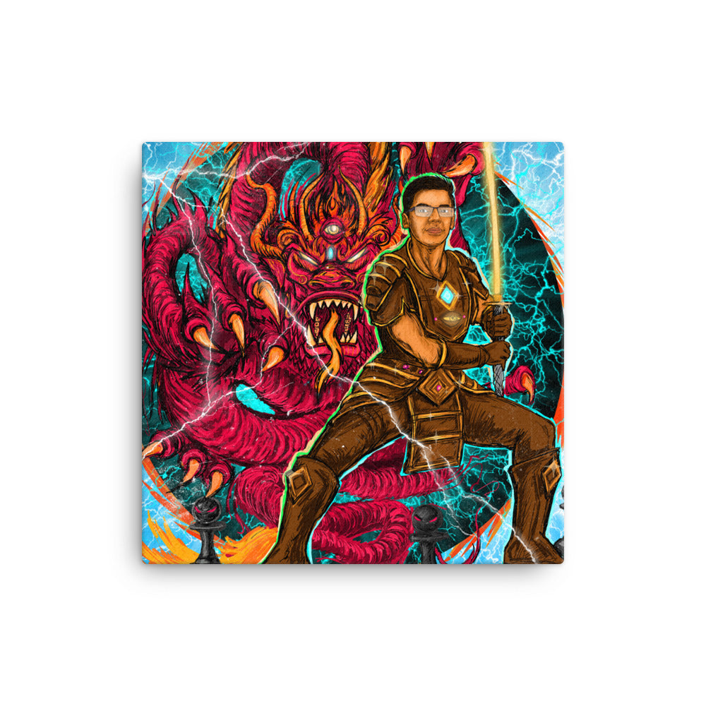 Anish Giri & Sicilian Dragon Canvas