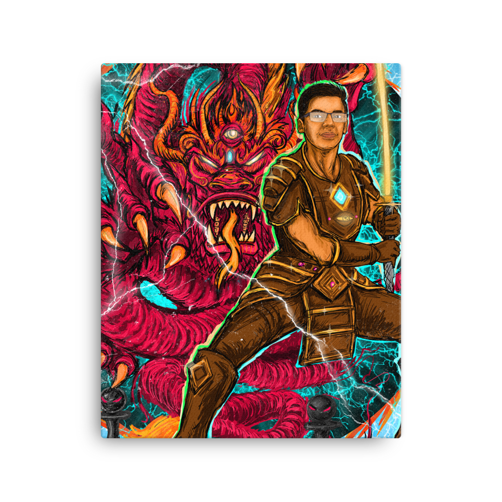 Anish Giri & Sicilian Dragon Canvas