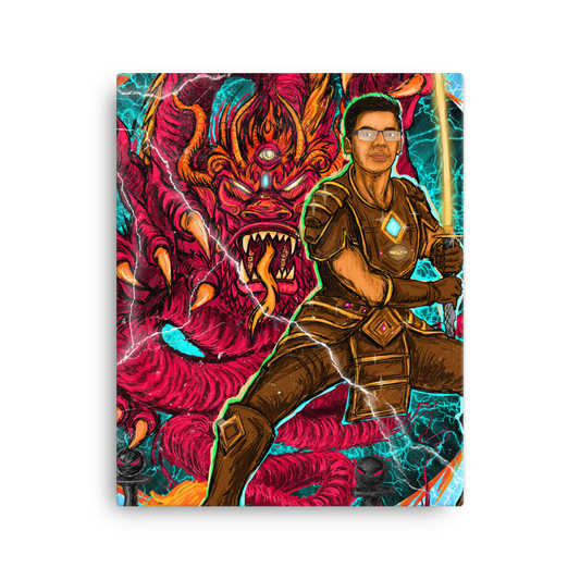 Anish Giri & Sicilian Dragon Canvas