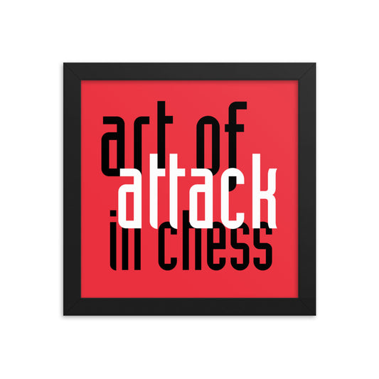 The Art of Attack in Chess Framed Poster