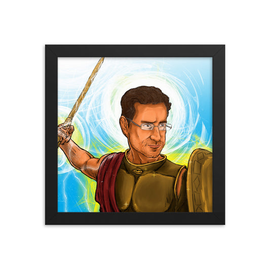 Vigorito Symmetrical English Framed Poster