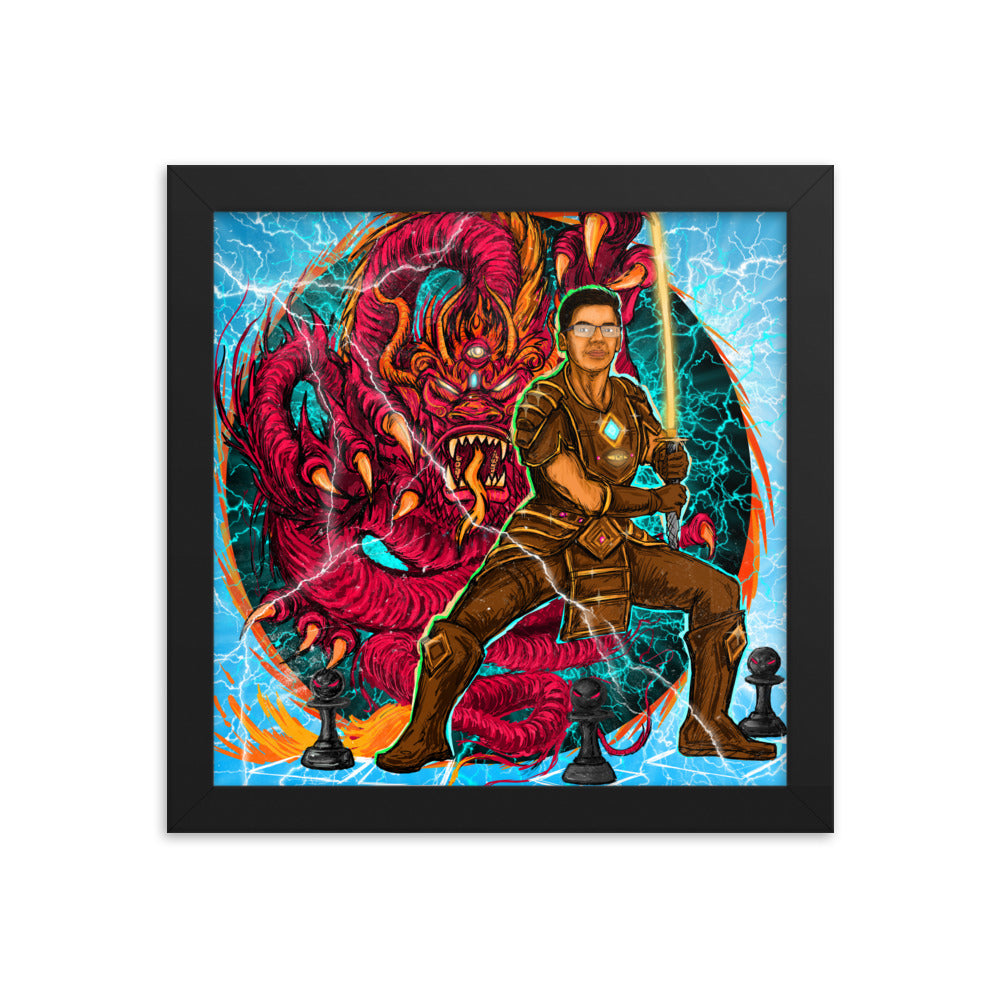 Anish Giri Dragon Sicilian Framed Poster