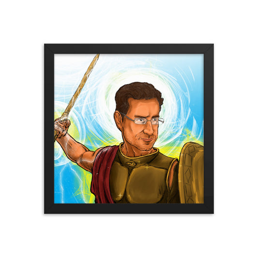 Vigorito Symmetrical English Framed Poster