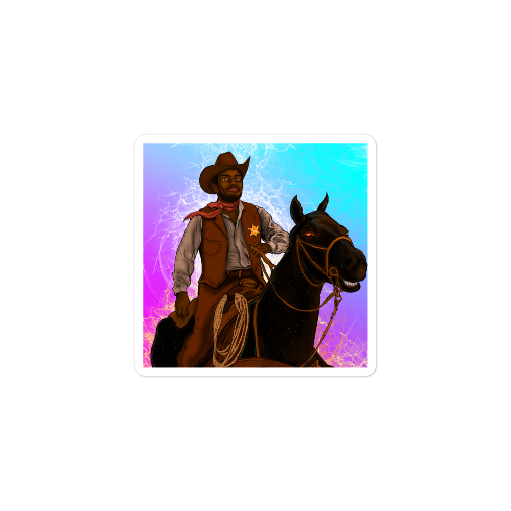 1.b3 Cowboy Sticker