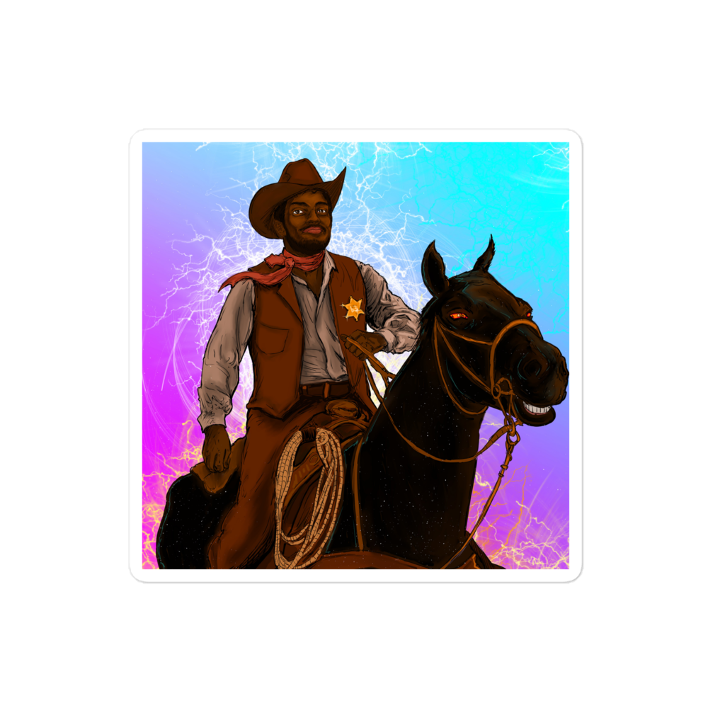 1.b3 Cowboy Sticker