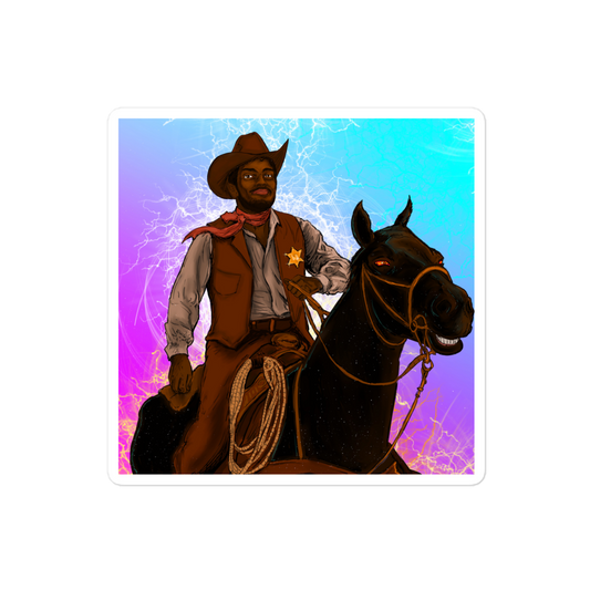 1.b3 Cowboy Sticker