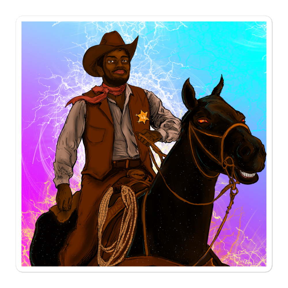 1.b3 Cowboy Sticker