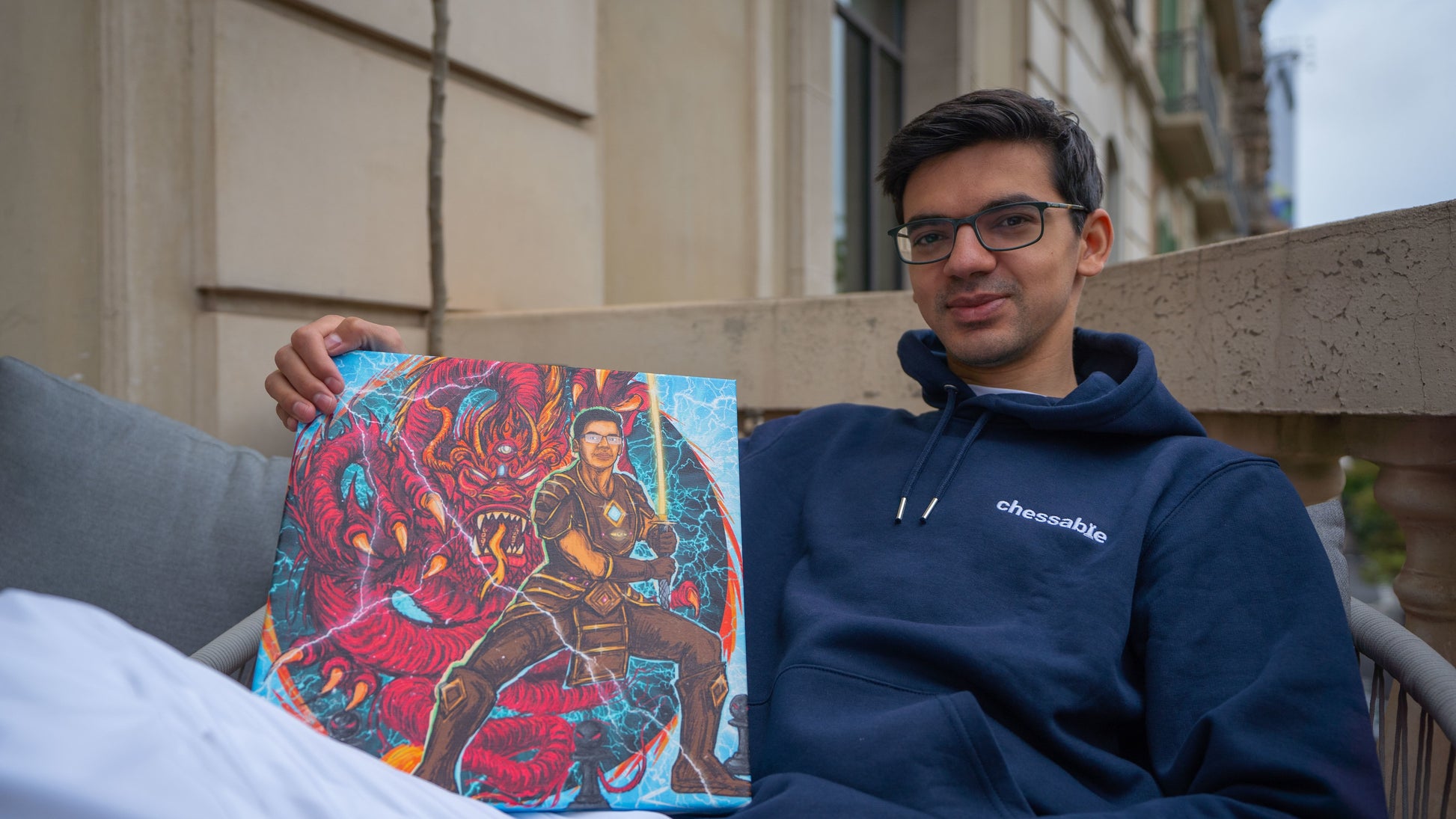 Anish Giri & Sicilian Dragon Canvas – Chessable